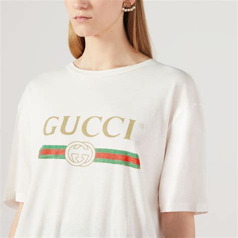 where to buy the white gucci logo t-shirt|Gucci white shirt price.